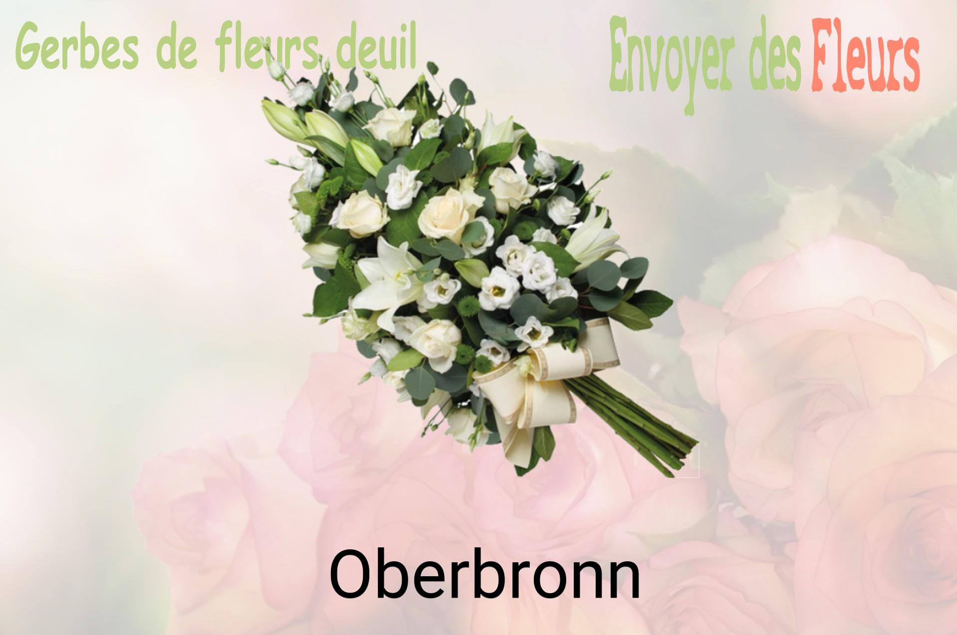Gerbe de fleurs de deuil livrée à Oberbronn